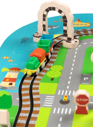 Locomotive autonome et wagonnets