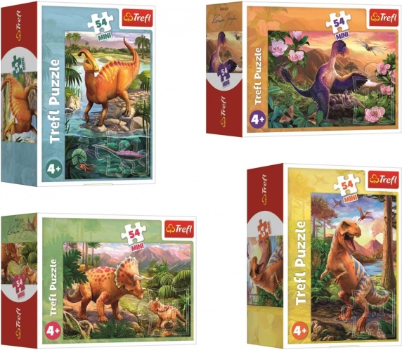 Minipuzzle Dinosaures avec 54 Pièces