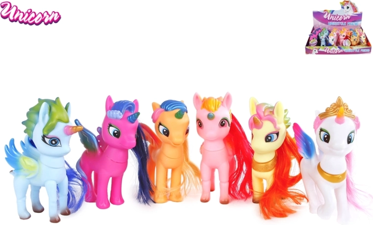 Licorne à tête rotative 13 cm