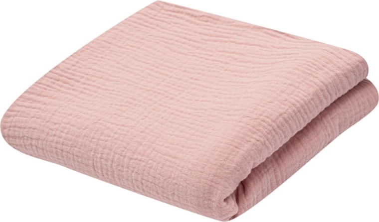 Couverture enfant en mousseline New Baby 70 × 100 cm rose
