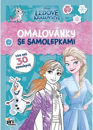 Cahier de coloriage A4 avec autocollants La Reine des Neiges