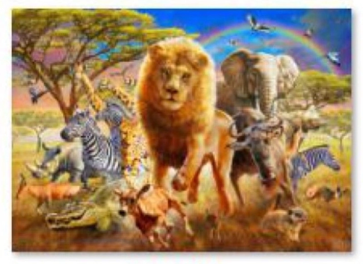 Peinture diamant – Animaux d’Afrique 40 × 30 cm