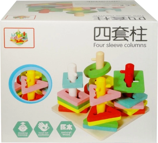Trieur de formes éducatif en bois