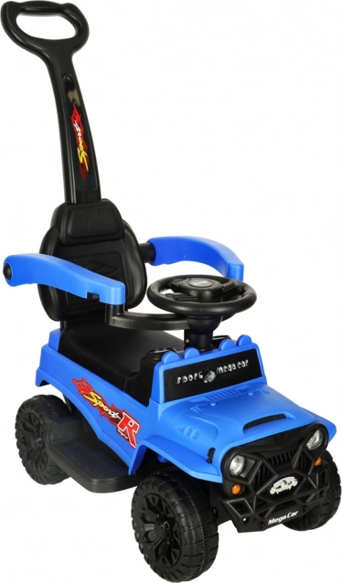 Voiture pousse-pousse tout-terrain avec sons et lumières, bleue