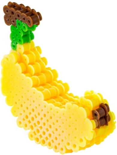 Modèle 3D de banane en perles à repasser