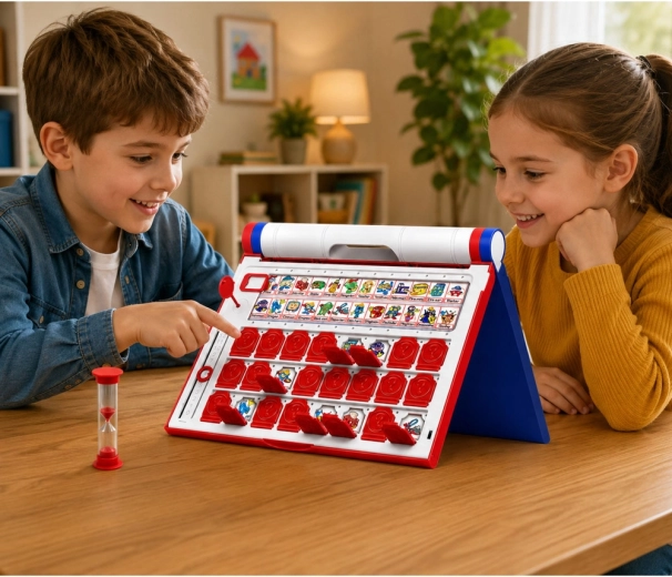 Jeu de logique pour 2 joueurs avec volets rabattables