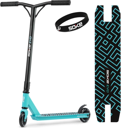 Trottinette freestyle Soke EVO bleu clair