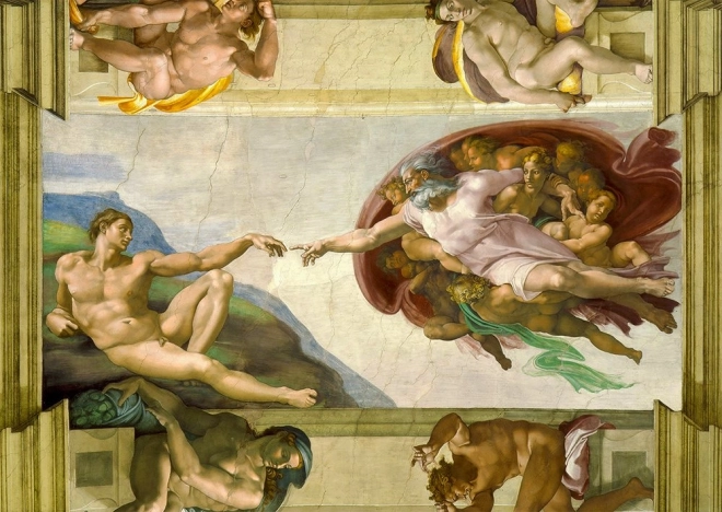 Puzzle Michel-Ange Buonarroti : La Création d’Adam 1000 pièces