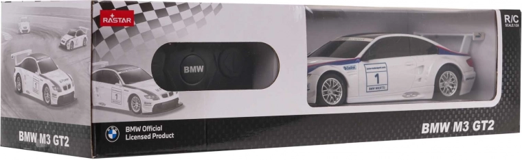 Voiture télécommandée BMW M3 1:24 (blanche) de RASTAR
