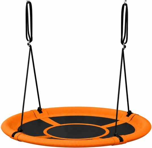 ReneW Force balançoire de jardin pour enfants type nid d’oiseau 100 cm orange