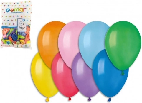 Ballons pastels gonflables 8" 100 pcs