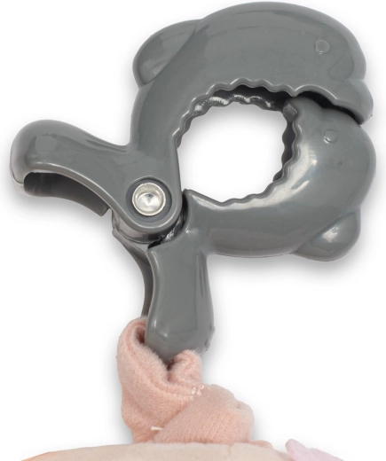 Clip de sécurité pour fixation sur poussette et siège auto