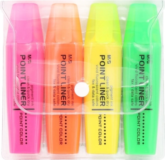 Surligneurs M&G Neon parfumés, set de 4 couleurs