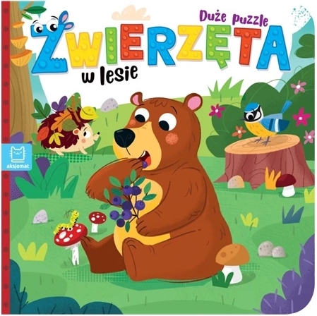 Animaux dans la forêt – grand livre de puzzles