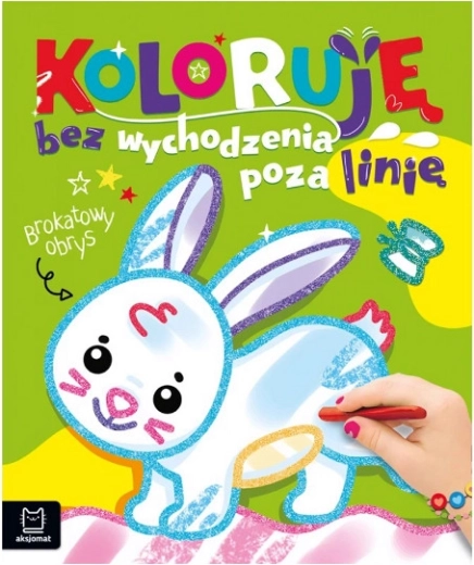 Coloriages aux contours pailletés – avec un petit lapin