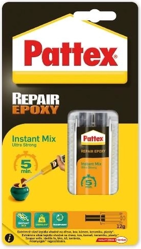Colle époxy 11 ml, 5 minutes PATTEX Repair Uni