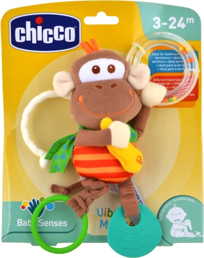Chicco hochet et anneau de dentition vibrant petit singe 3m+