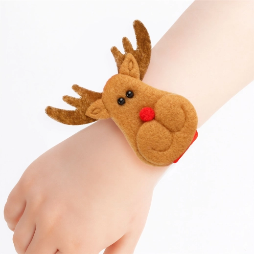 Bracelet de Noël et accessoire pour chignon en forme de renne