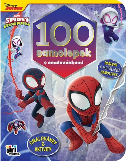 Livre d’autocollants avec coloriages Spidey (100 autocollants)