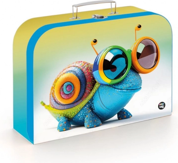 Valisette en laminé pour enfants Escargot