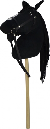 Tête en peluche douce et longue crinière