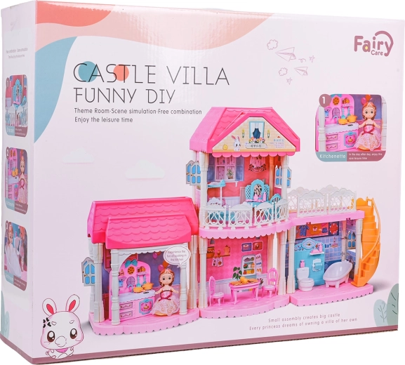 Villa pour poupée avec accessoires