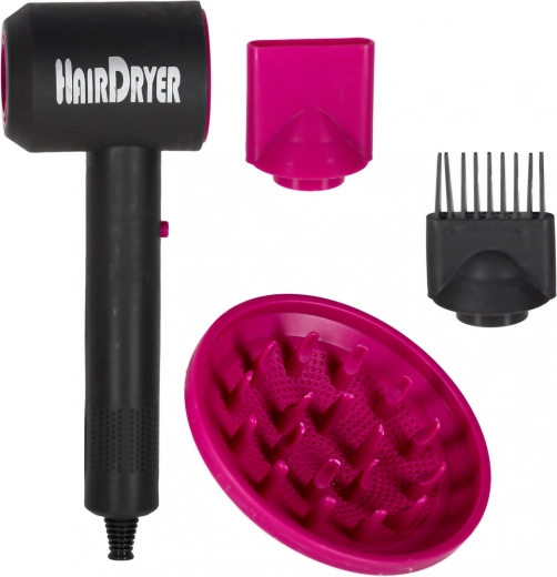 Sèche-cheveux avec trois embouts et sons réalistes