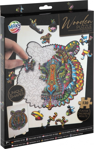 Puzzle de contours Moxy tigre 130 pièces