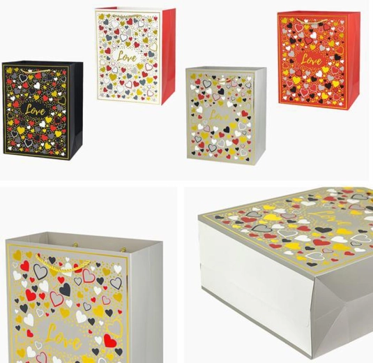 Sac cadeau 40 × 30 × 12 cm – motifs assortis