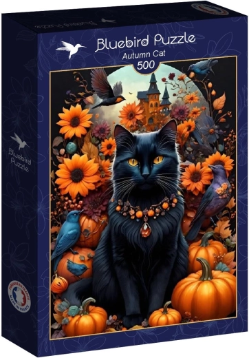 Puzzle Bluebird Chat d’automne 500 pièces