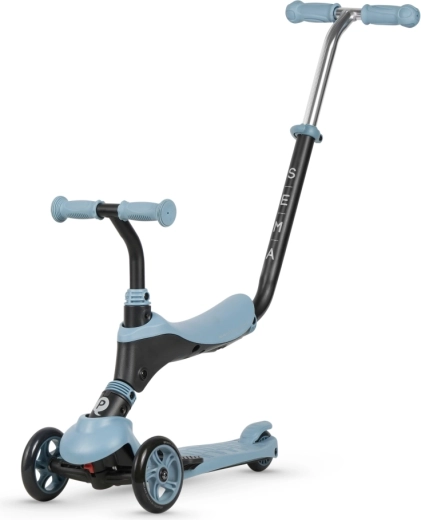 Trottinette enfant Qplay Sema 3 en 1 bleue