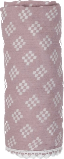 Lodger lange emmaillotage en mousseline swaddler tribe muslin rose