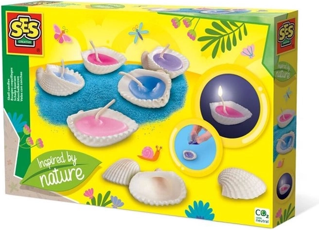SES Creative kit de fabrication de bougies dans des coquillages