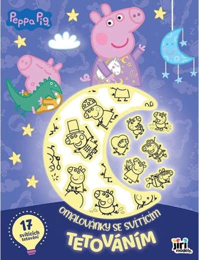 Coloriages avec tatouages phosphorescents Peppa Pig