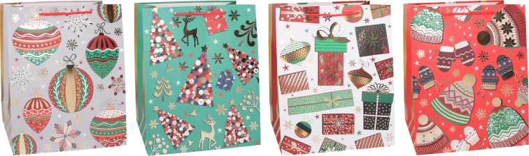 Sac cadeau de Noël de taille moyenne - 1 pièce