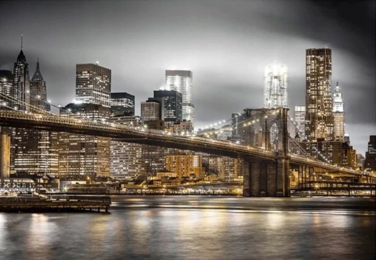 Peinture par numéros Pont de Brooklyn à New York 40 × 50 cm