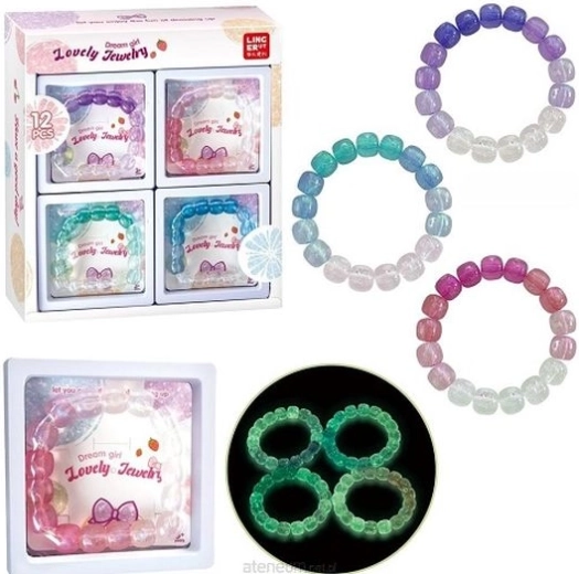 Bracelets lumineux pour enfants – lot de 4 couleurs