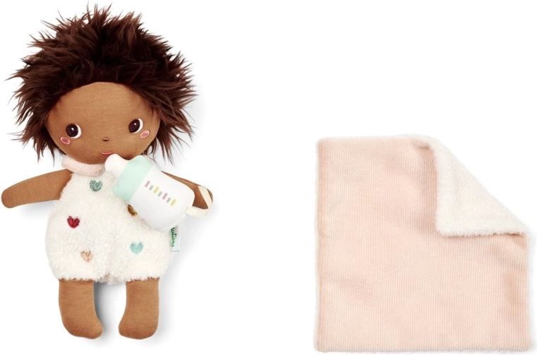 Poupée Lilliputiens Misha avec panier, 21 cm