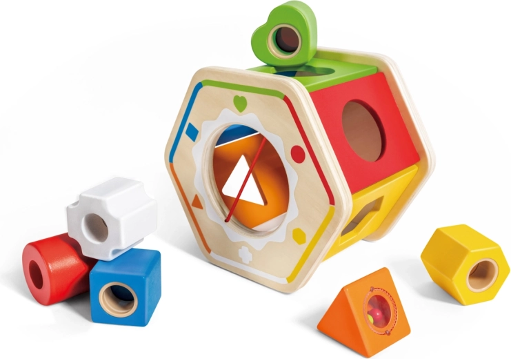 Boîte à formes en bois avec formes géométriques Hape