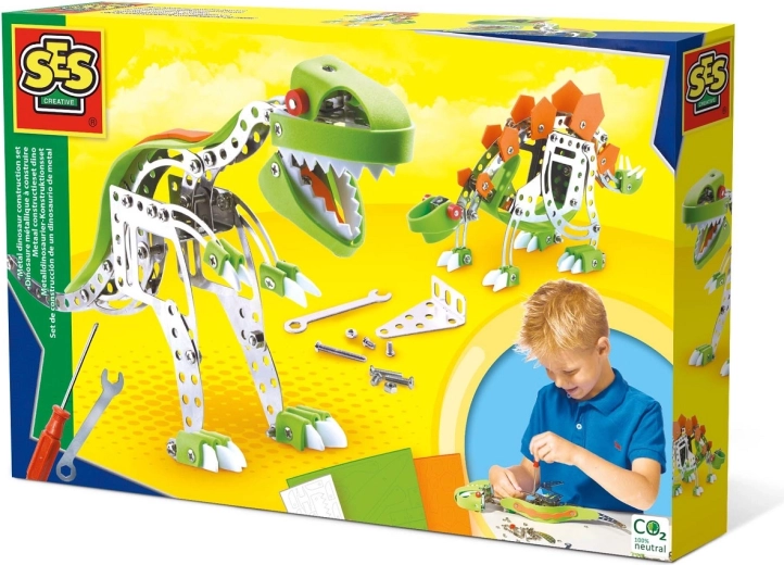 Deux modèles de dinosaures à assembler