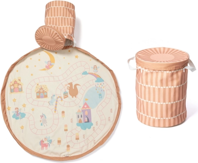 Play&Go Soo panier à jouets avec tapis de jeu Fairyworld