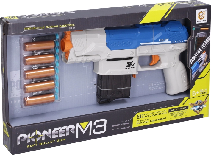 Fusil Pioneer M3 avec munitions en mousse et douilles - 1 pièce