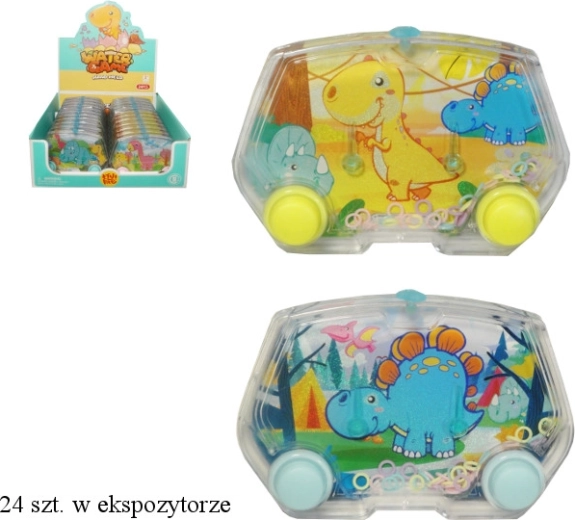 Jeu d’eau avec dinosaures – jouet de poche pour la perception et la motricité fine