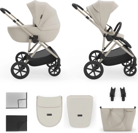 Poussette combinée 2-en-1 Kinderkraft Prime 3 sand dune