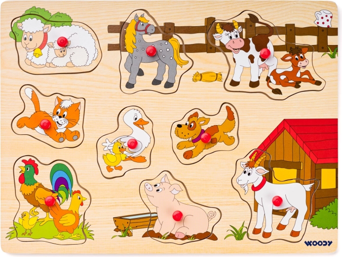 Puzzle à encastrement animaux de la ferme