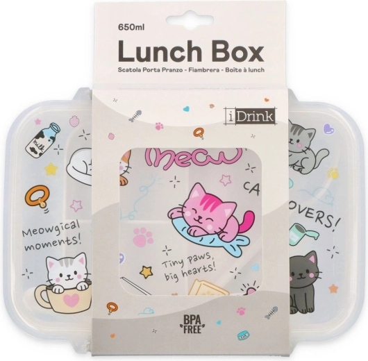 Boîte à goûter iTotal avec chatons - 1 pièce
