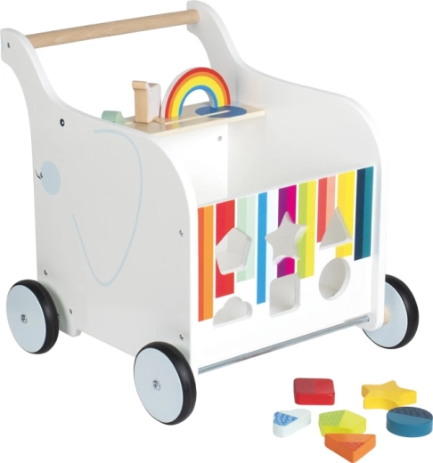 Chariot de marche en bois Toy Box Éléphant par Small Foot