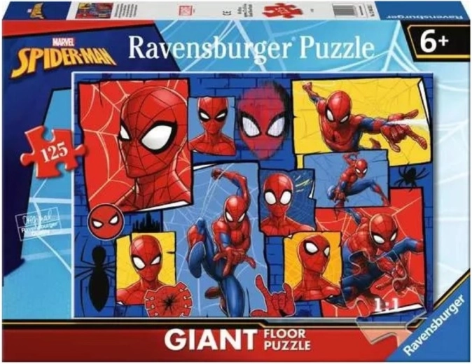 Puzzle de sol géant Ravensburger Spiderman 125 pièces
