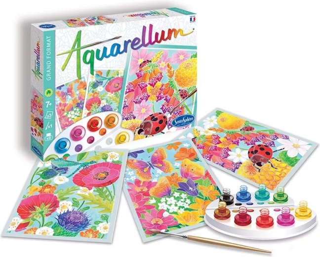 Sentosphere coffret d’aquarelle fleurs