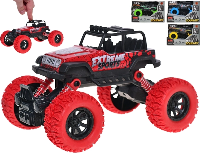 Voiture 4x4 tout-terrain modèle en métal à rétrofriction 16,5 cm